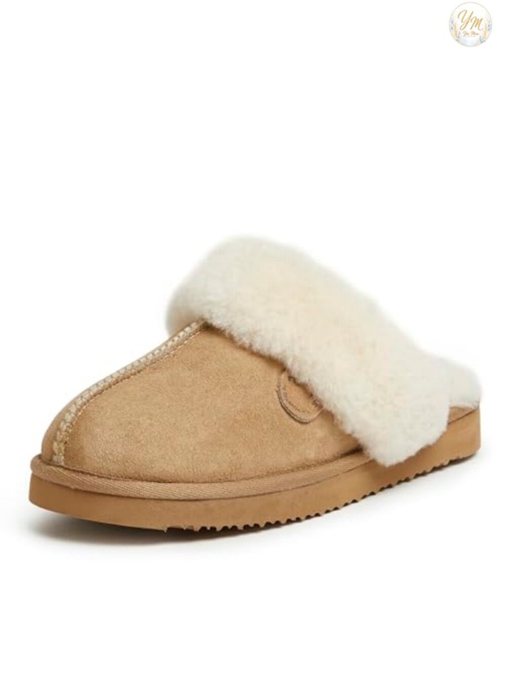 Fireside Sydney Shearling Scuff Slippers Indoor Outdoor Wide Width